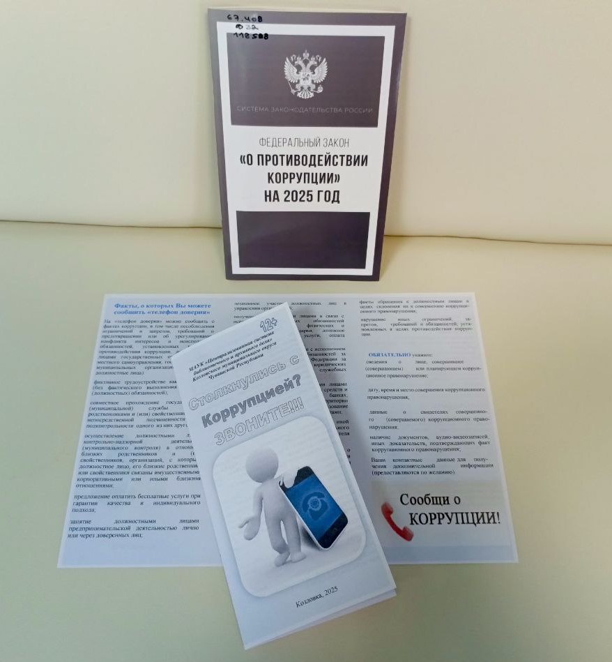 Информационный буклет о коррупции